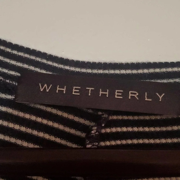 Whetherly size S striped v-neck tee - Picture 2 of 2